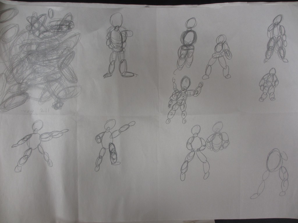 4th Grade Gesture Drawing