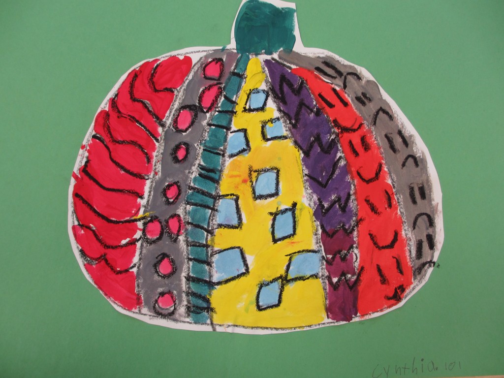 Kindergarten Pattern pumpkins